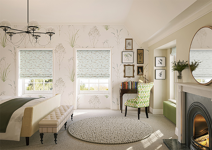 Dragonflies, Pale Blue - Twist&Fit Roman Blind - Image 8
